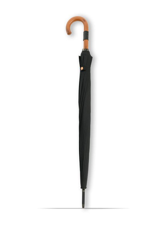 Чёрный зонт тростник prime с деревянной ручкой черный Krago (323213613)