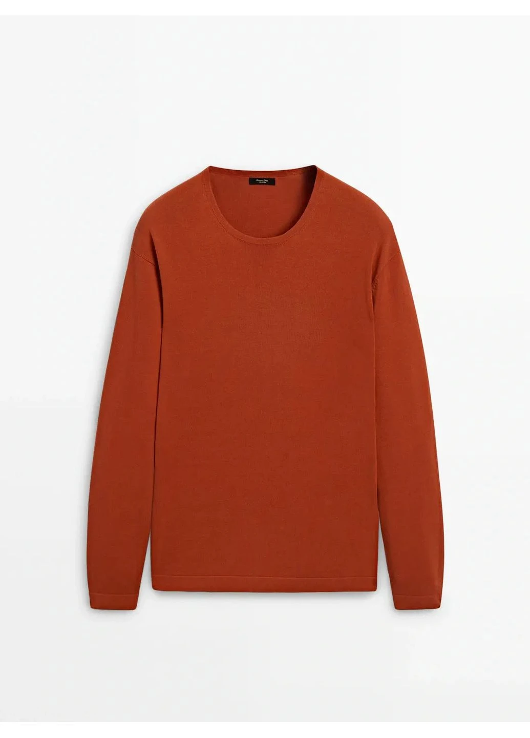 Червоний демісезонний светр з бавовни Massimo Dutti