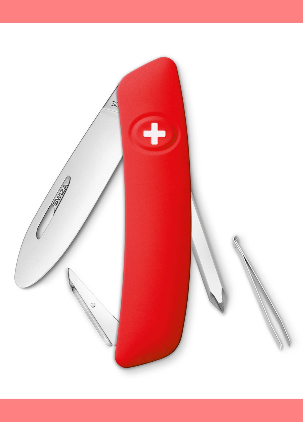 Нож J02, красный Multi Swiza (315882704)