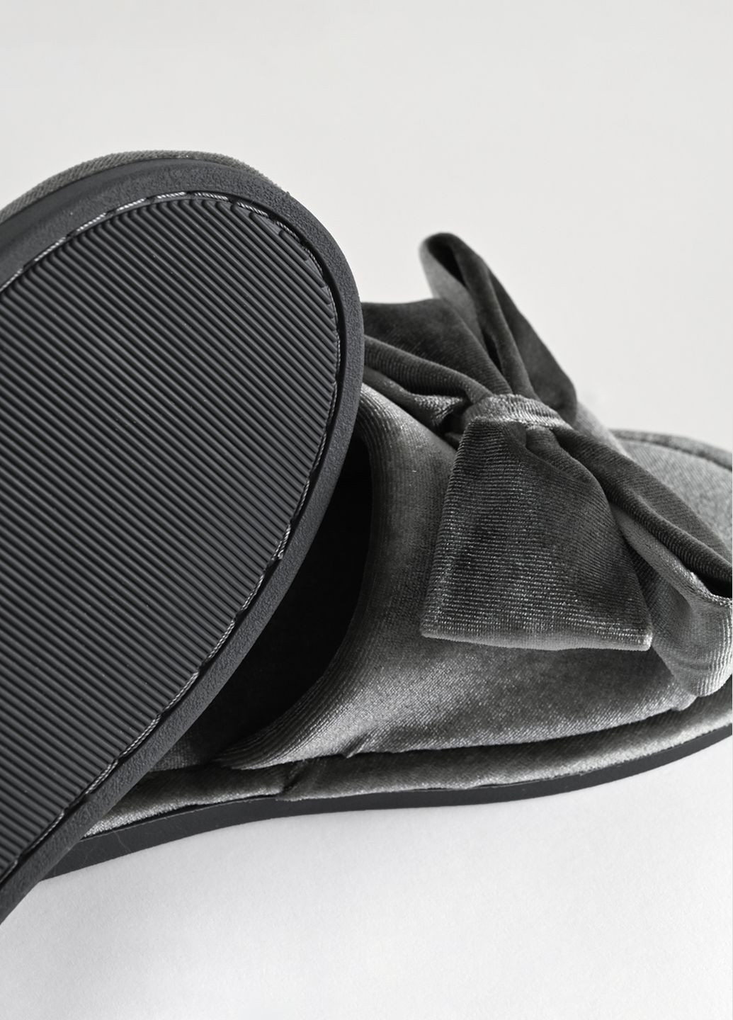 Серые тапочки женские с открытым носком dana MVM