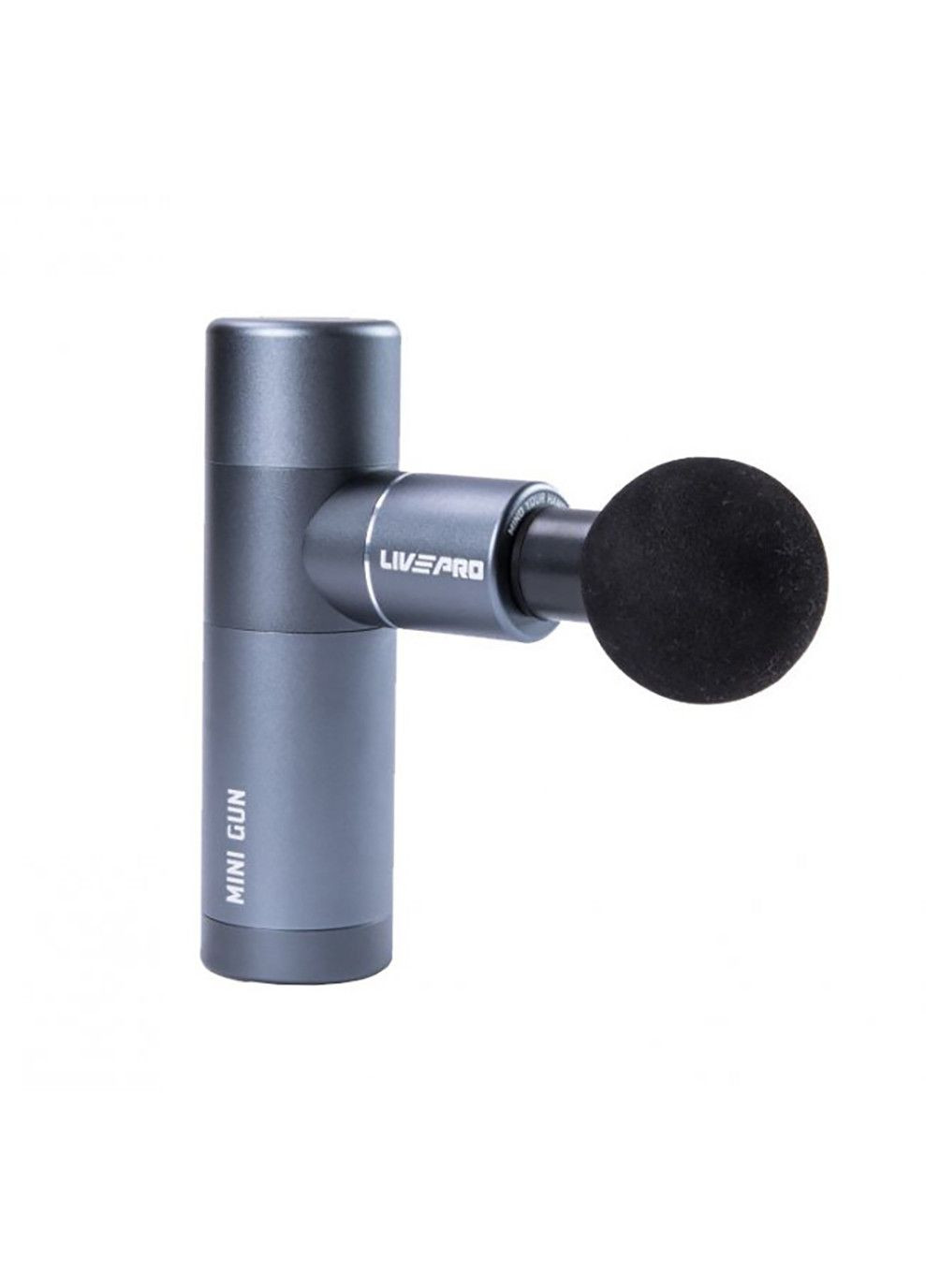 Перкуссионный массажер MINI MASSAGE GUN серый 13.7x9x4.6см LivePro (333959324)