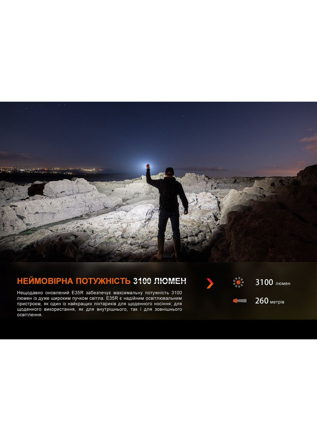 Фонарь ручной E35R (A-017033) Fenix (317048464)