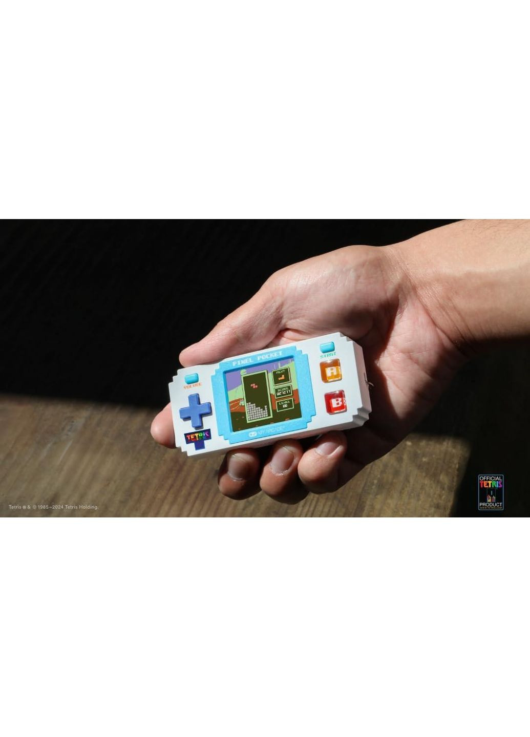 Портативная игровая консоль Tetris Pixel Player (+10 бонусных игр) White My Arcade (365720843)