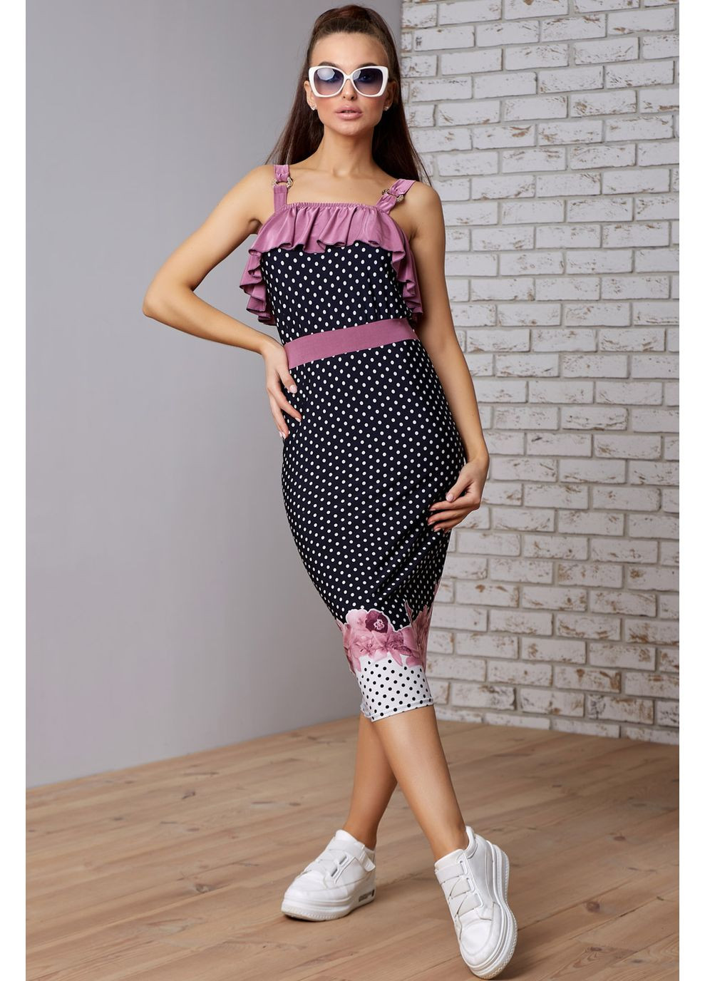 Черное платье 630.1385+а Seventeen