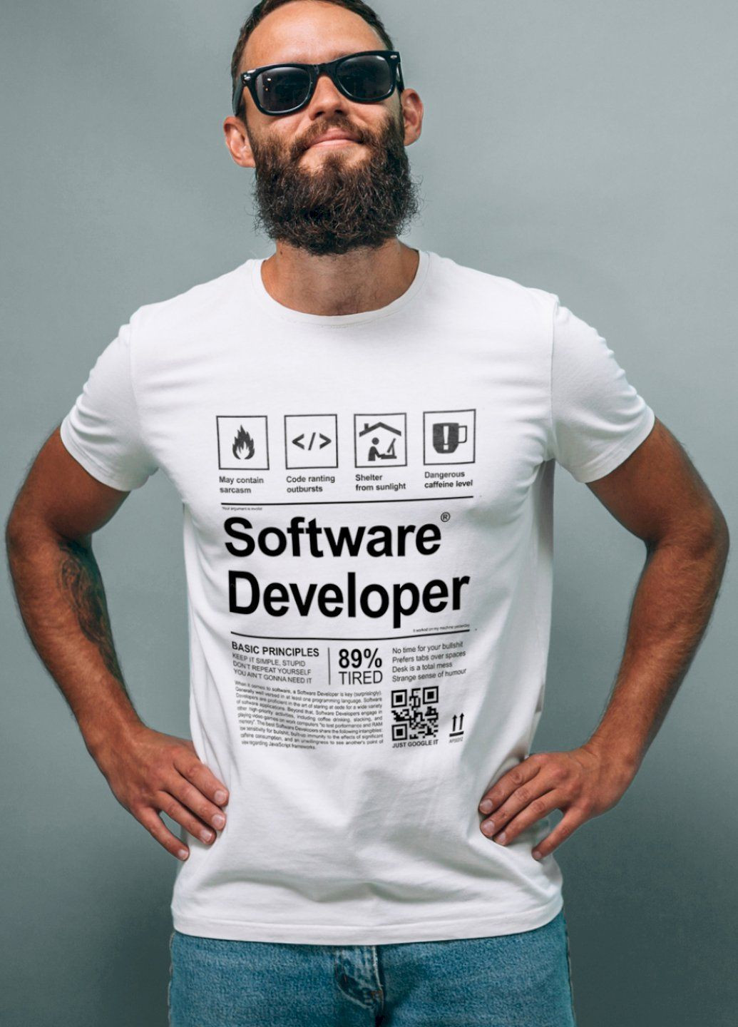 Біла футболка біла чоловіча ctrl+ "software developer" Ctrl+