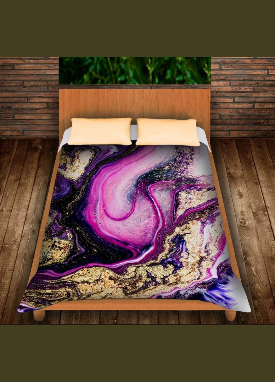 Плед с 3D-принтом "Камень Чароит" Перша Креативна мануфактура PERFECTUS Плед (301868893)