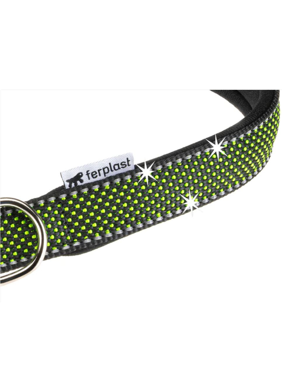Нашийник для собак Daytona Deluxe C25/53 нейлоновий зелено-чорний 2.5х45-53 см 77202317 Ferplast (323224642)