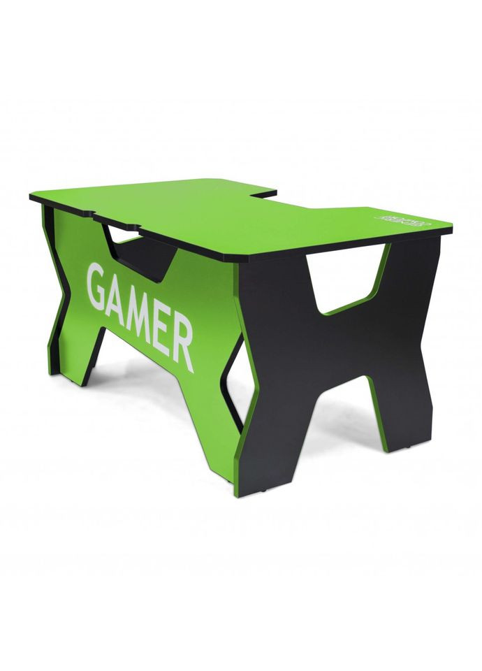 Компьютерный стол Геймерский стол ХGamer 819 ЛДСП 150 см на 90 см зеленый черный No Brand (353497942)