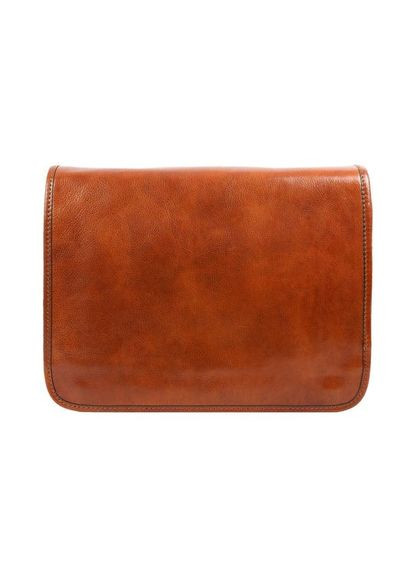 Шкіряна сумка месенджер Time Resistance 5233401 "The Stranger" коньячний колір No Brand (298808428)