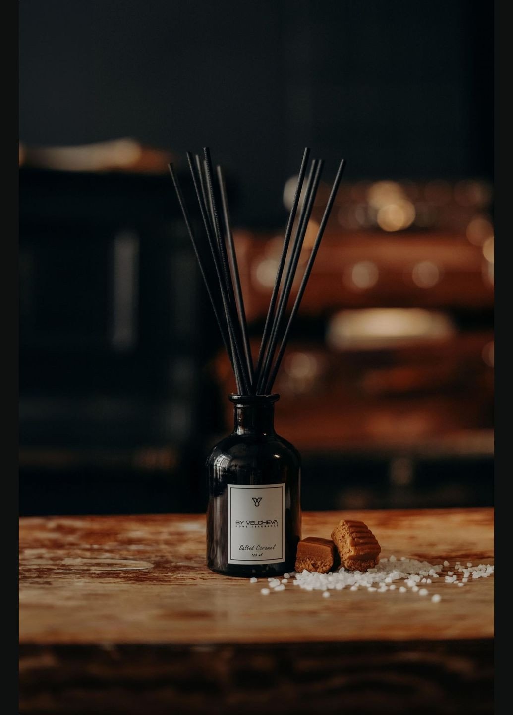Дифузор (пряний солодкий аромат: іриска, пшениця, карамель) BY VELCHEVA SALTED CARAMEL (333032180)