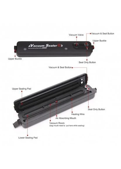 Вакуумний пакувальник NEW Vacuum Sealer ZKFK-001 вакууматор No Brand (381400043)