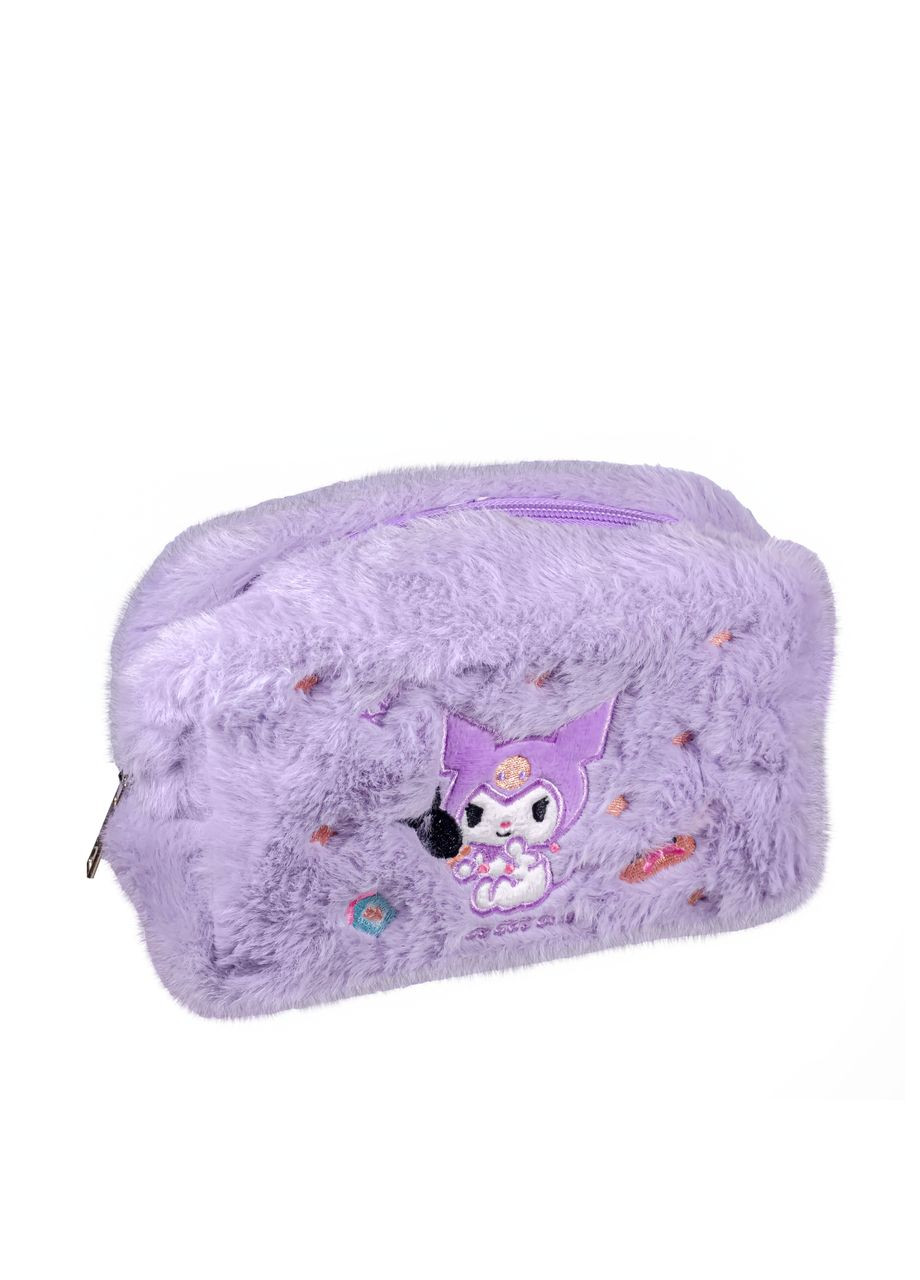 Косметичка фиолетовая мягкая с героем аниме Kuromi No Brand (314716413)
