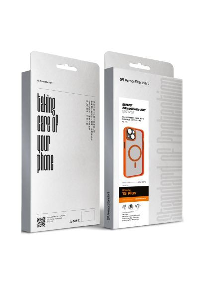 Чехол для мобильного телефона (ARM75373) ArmorStandart Unit MagSafe SE Apple iPhone 15 Plus Orange Black (364629017)