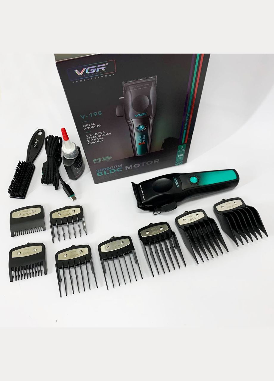 Акумуляторна машинка для стрижки V-195 GREEN VGR (364665471)