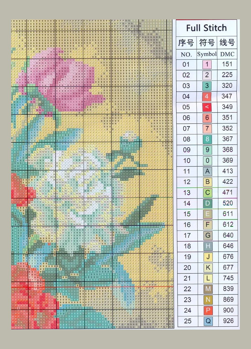 Набір для вишивання за нанесеною на канву схемою "The peony vase 2". AIDA 14CT printed, 35*45 см Joy Sunday (313612789)