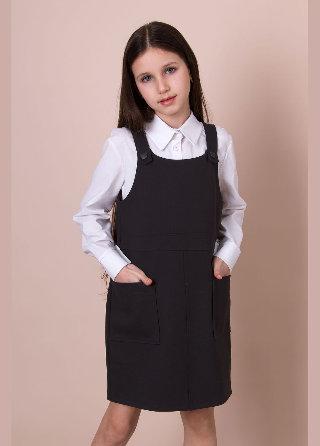 Сарафан шкільний для дівчинки Mevis (306543392)