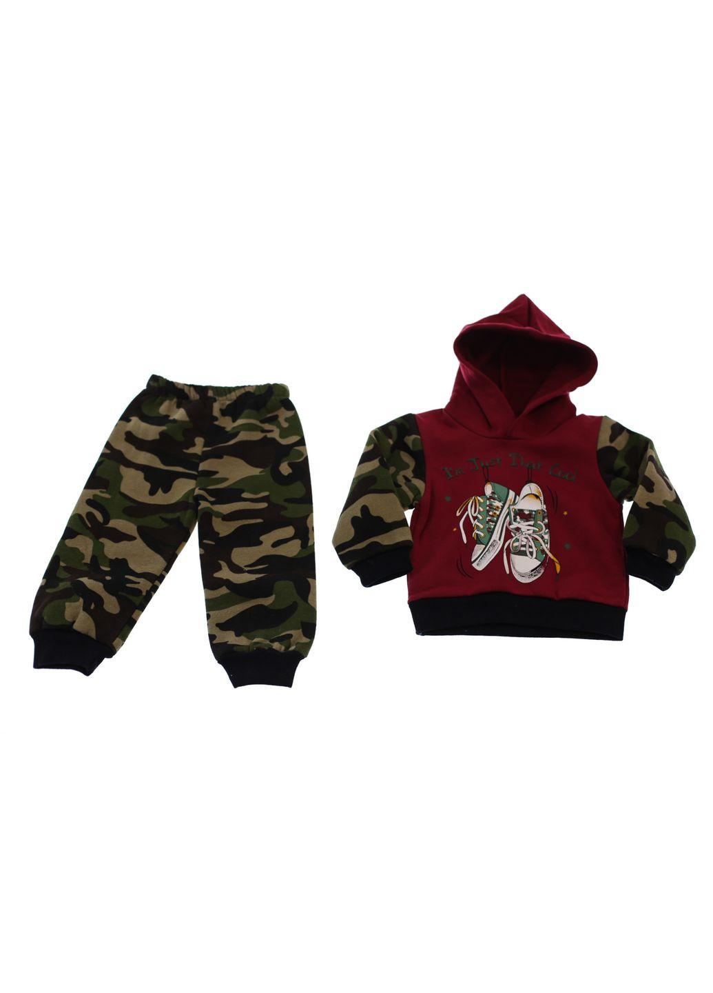 Костюм на флисе для мальчика трикотажный Кеды красный 98 см (36479) BABYKROHA (297199801)