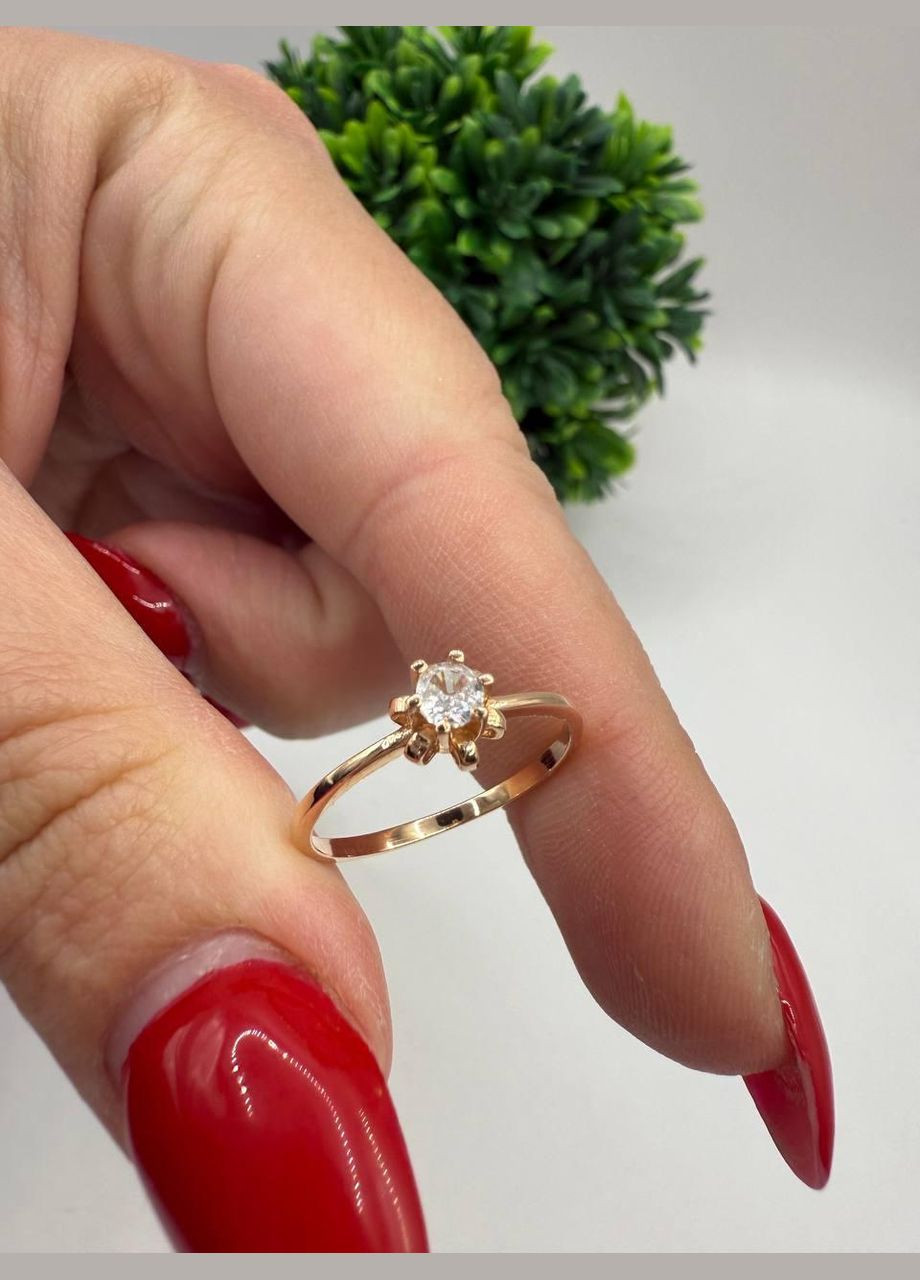 Срібна каблучка 925 проба з цирконом Симпатія No Brand (338861785)