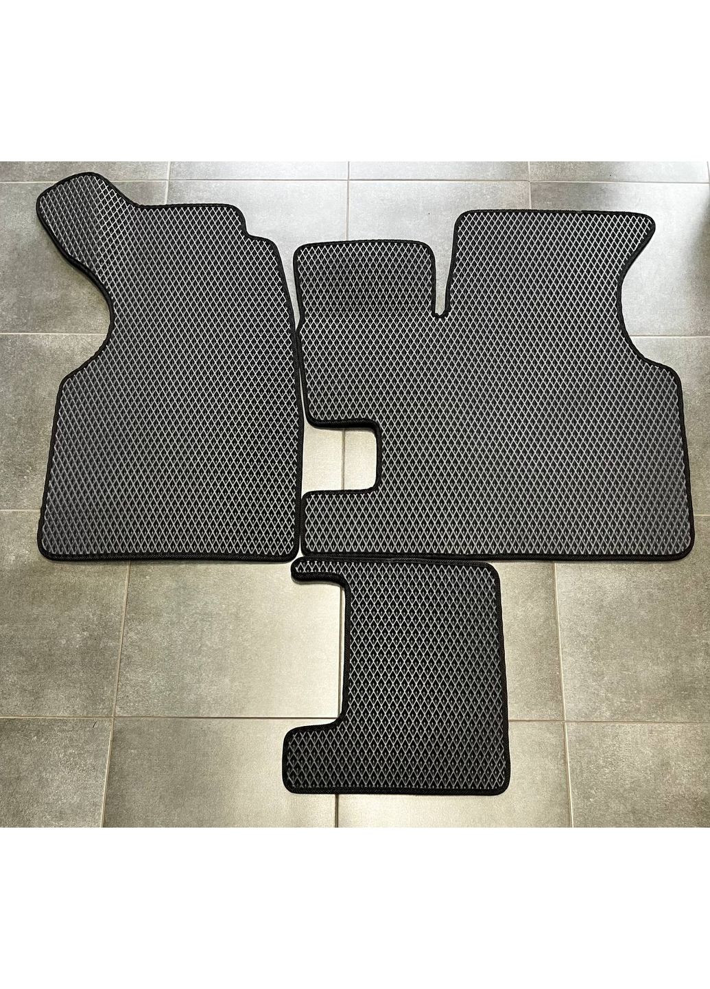 Коврики в салон с 3Д лапой для Volkswagen T4 1+1 (1990-2003),Чёрные Eva Transporter (365875228)