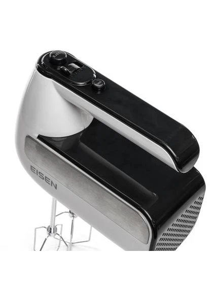 Миксер EHM415W, White, 450W, ручной, 5 скоростей, турбо режим, венчики, крюки для замеса теста, защита от перегрева Eisen (314778099)