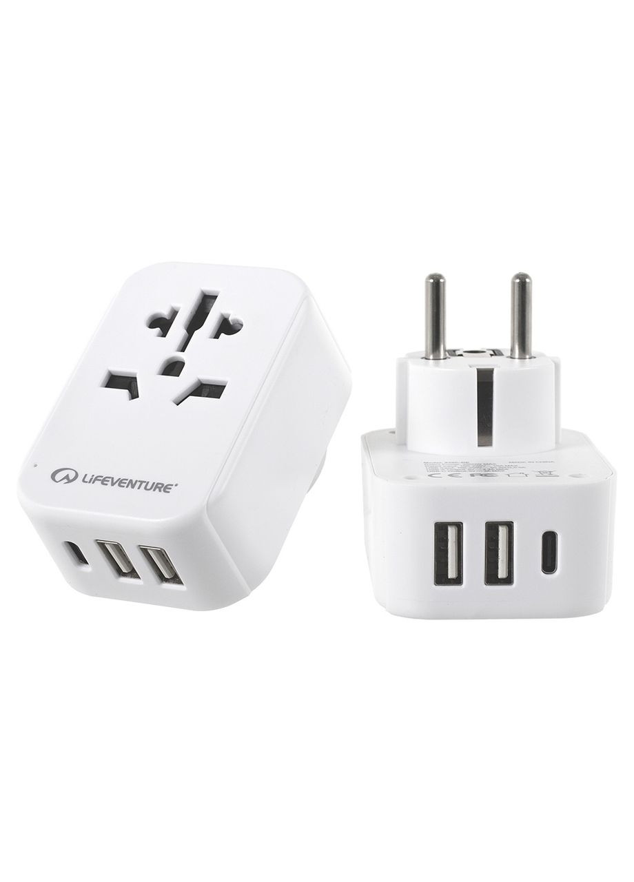 Адаптер European Travel Adaptor USB (77132) Lifeventure (315031369)