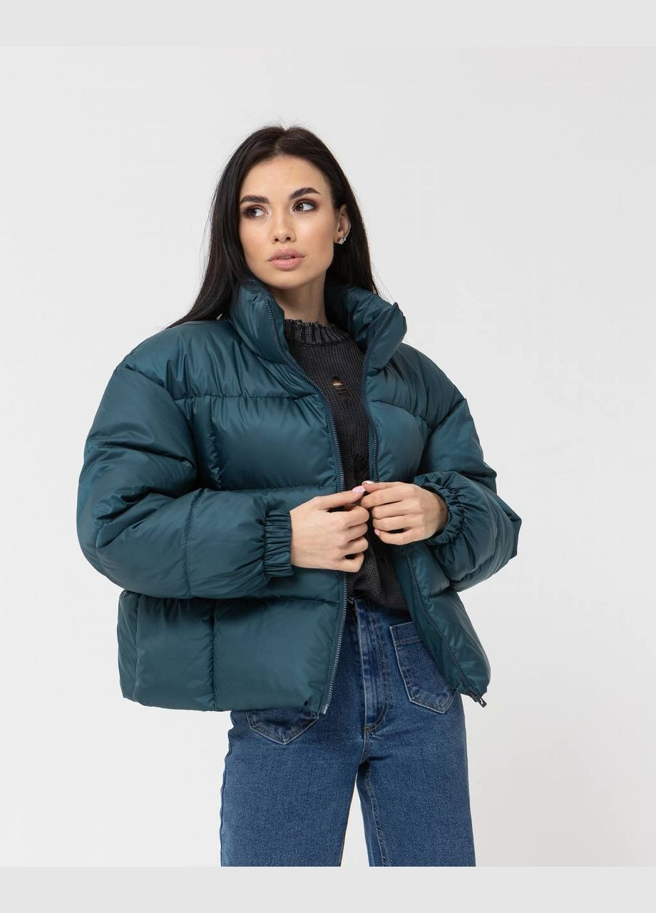 Изумрудная женская куртка (весна/осень) No Brand
