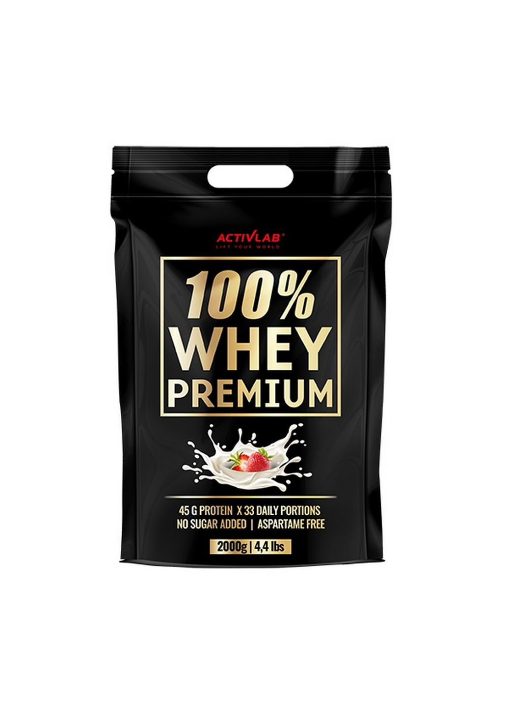 Протеїн 100% Whey Premium, 2 кг Полуниця ActivLab (293483259)