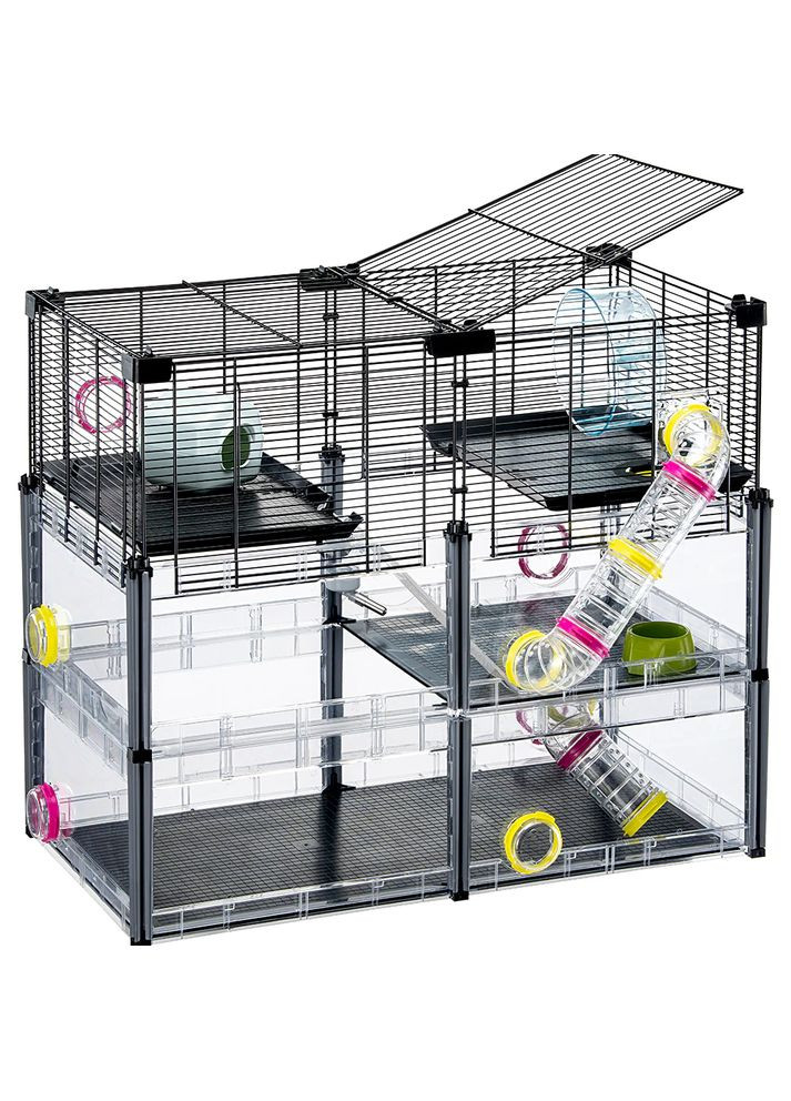 Клетка для хомяков и мышей с аксессуарами Multipla Hamster Crystal (Ферпласт Мультипла Хамстер) Ferplast (297512880)