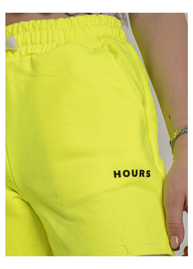 Женские качественные трикотажные летние лимонные желтые шорты С(42) NONA (368778804)