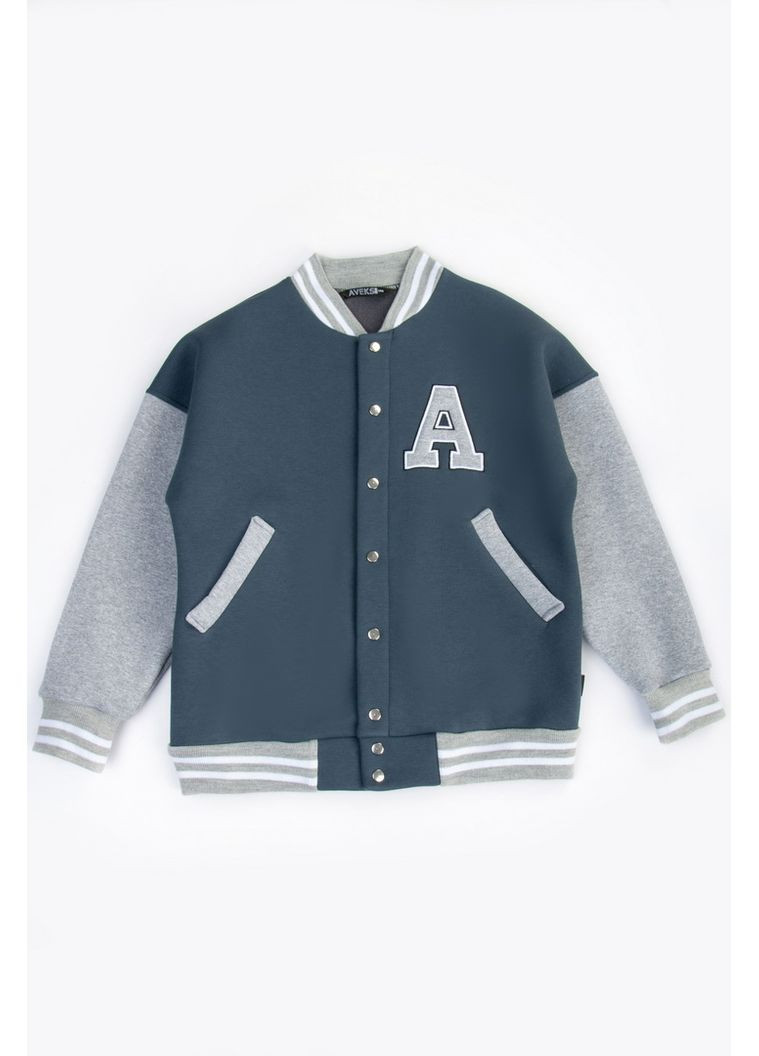 Бомбер для мальчиков 04-2855-107ВМ 128 см синий чернильный Авекстекс (371652710)