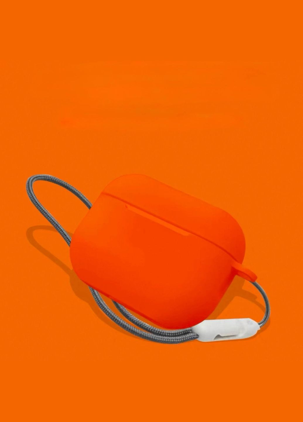 Чохол для навушників 1 Помаранчевий, Із Карабіном No Brand Airpods Pro (326803406)