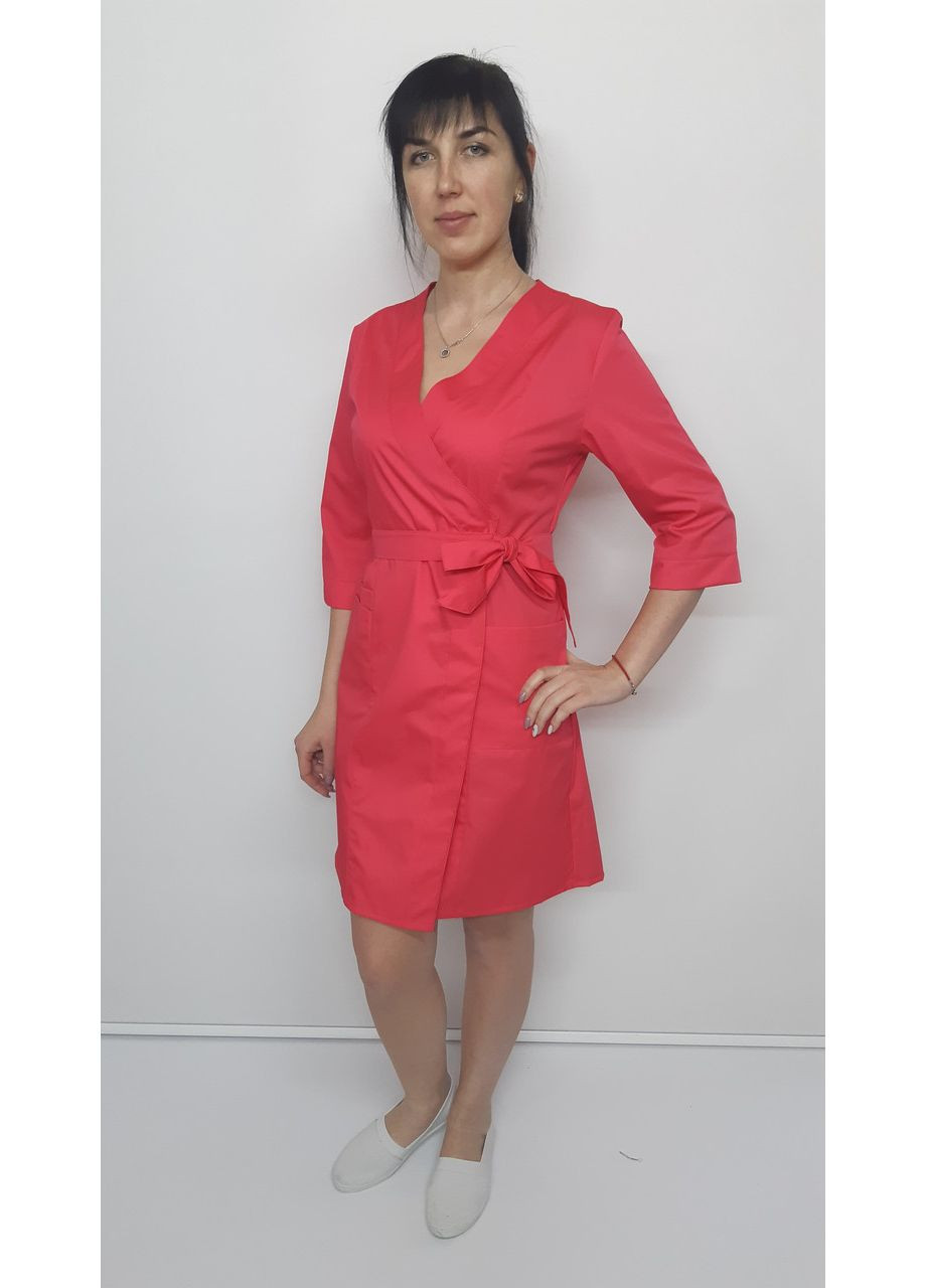 Жіночий медичний халат Бель котон три чверті рукав 54, No Brand (361359722)