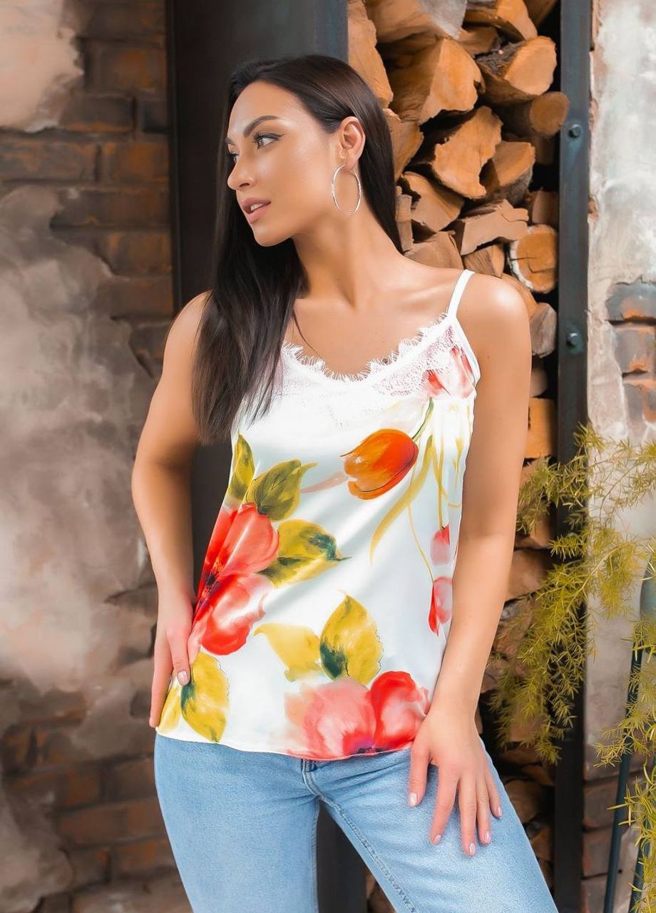 Женская летнаяя майка свободного силуэта Modena — 347151172