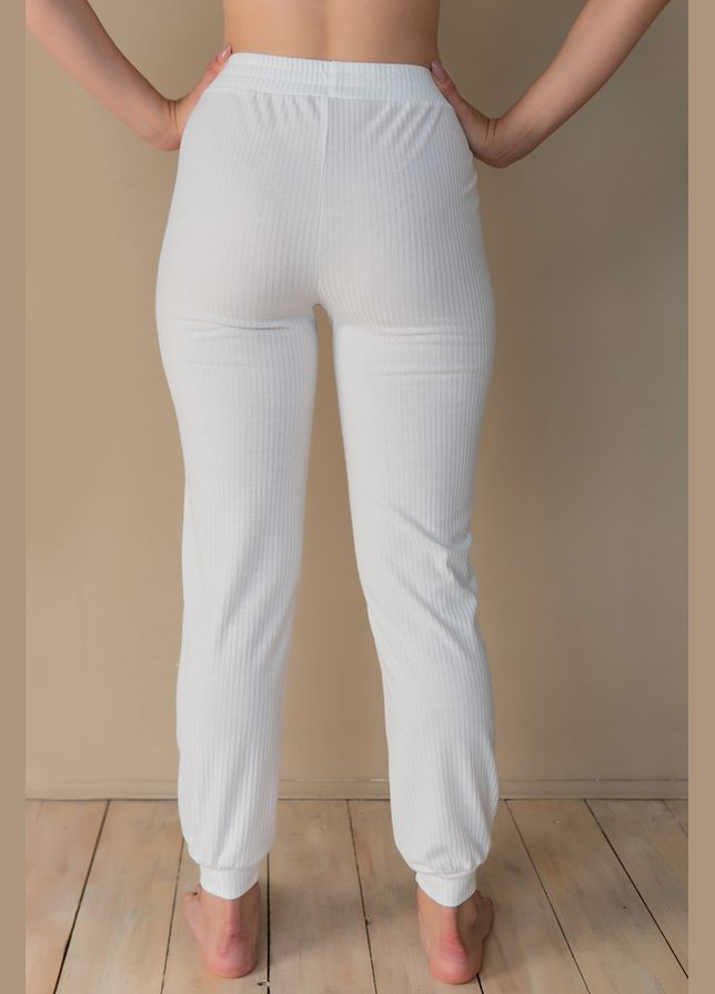 Белая всесезон пижамные брюки трикотажные coconut Forly