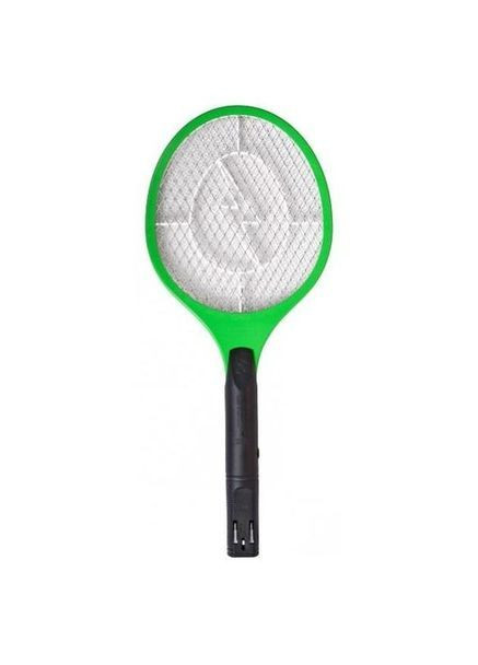 Мухобійка електрична Rechargeable Mosquito-hitting Swatter тришарова акумуляторна Чорно-зелена No Brand (365829797)