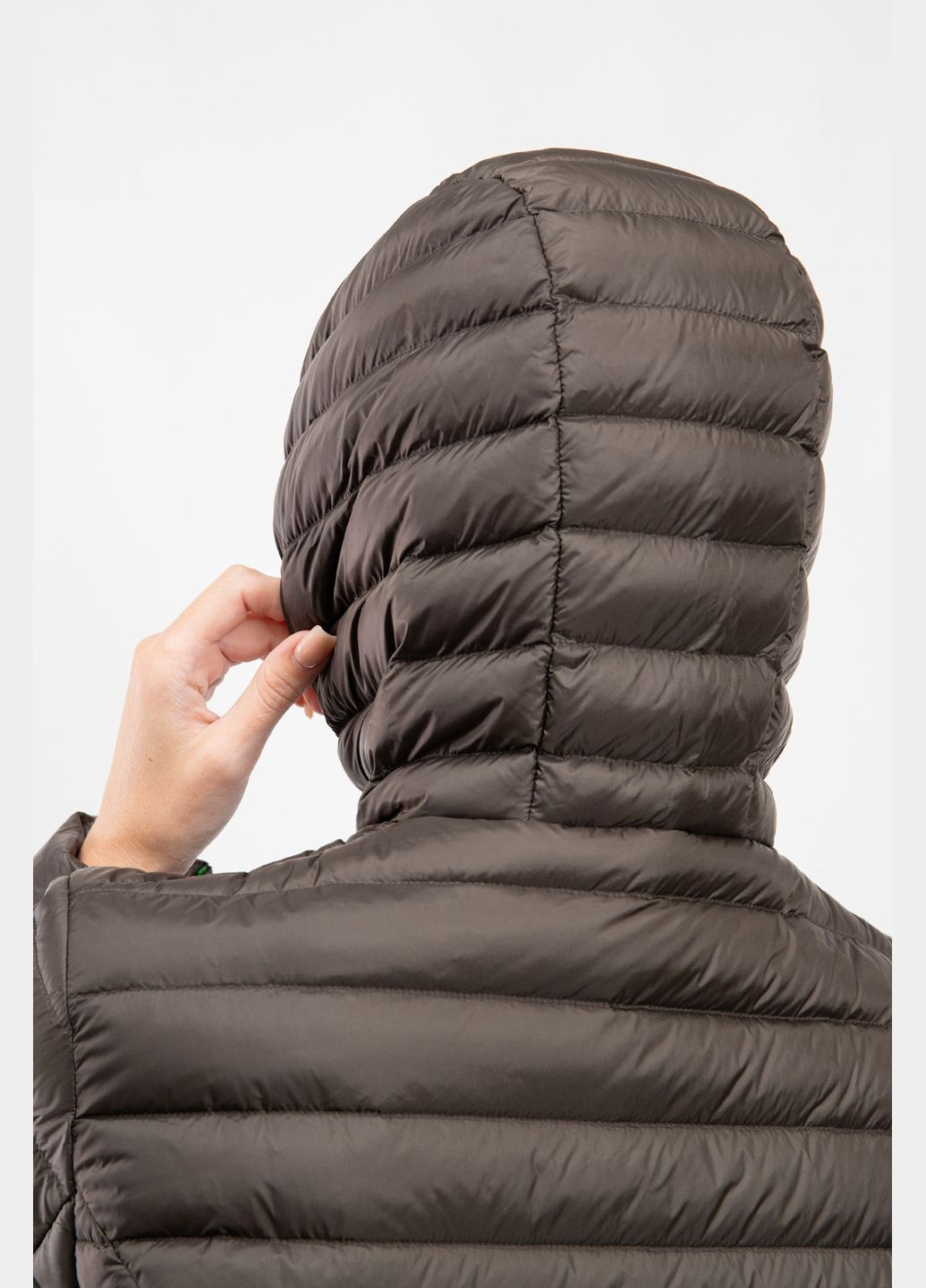 Оливковый (хаки) демисезонный Пуховик JOTT