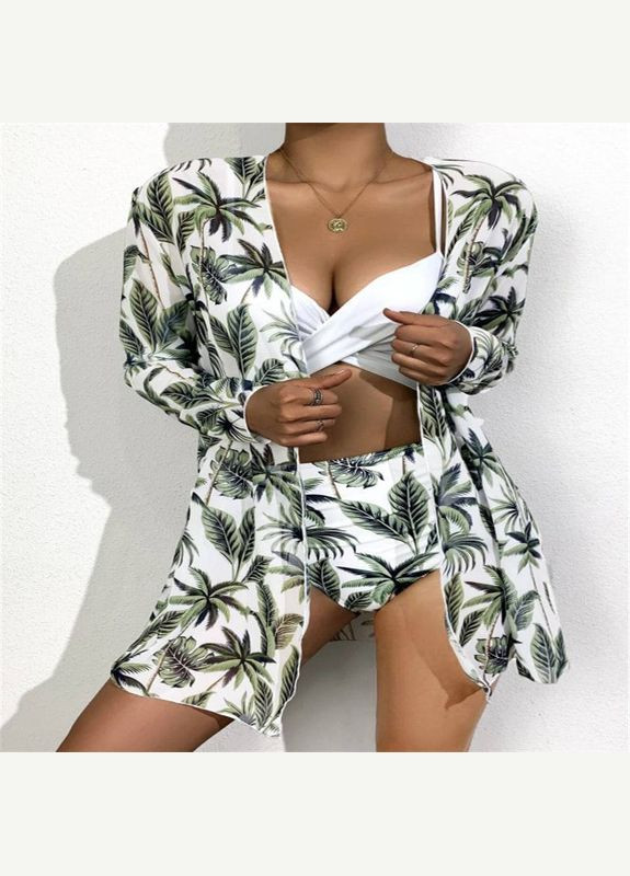 Оливковий (хакі) демісезонний купальник роздільний Україна UMButik