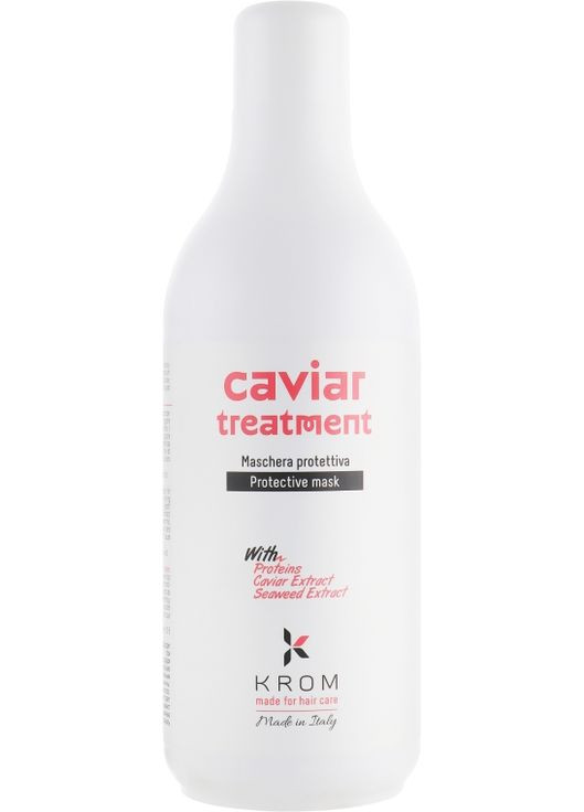 Маска защитная с протеинами, экстрактами икры и морских водорослей Caviar Treatment 1000ml (438575-91417) Krom (368648172)
