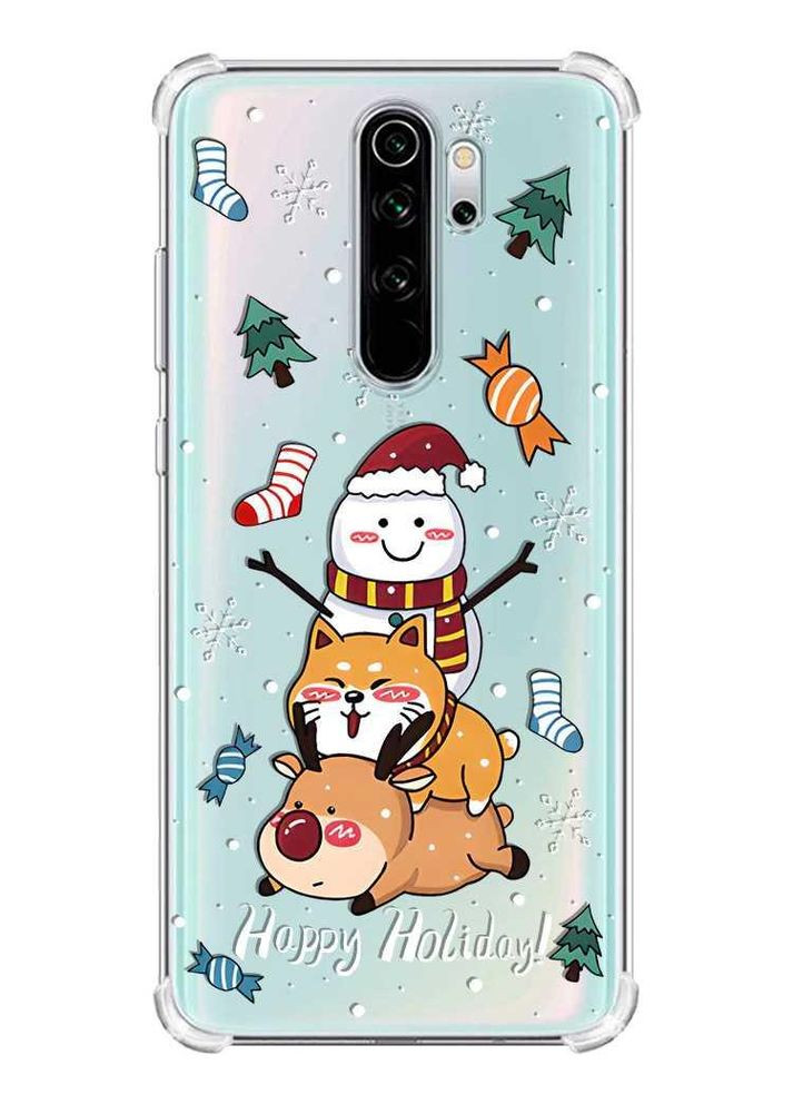 Чохол з потовщеними кутами на Xiaomi Redmi Note 8 Pro:: Зимові розваги (новорічний принт 153) Creative (362969554)