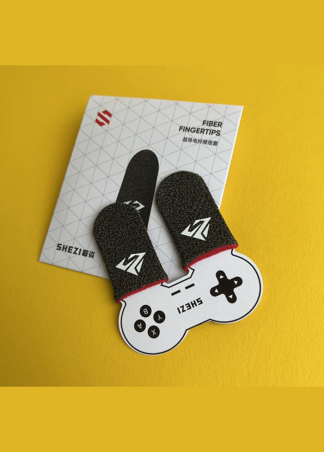 Ігрові напальчники для гри на телефоні Shezi для пабга пубг pubg mobile з червоним манжетом (Flydigi GameSir) No Brand (305199894)