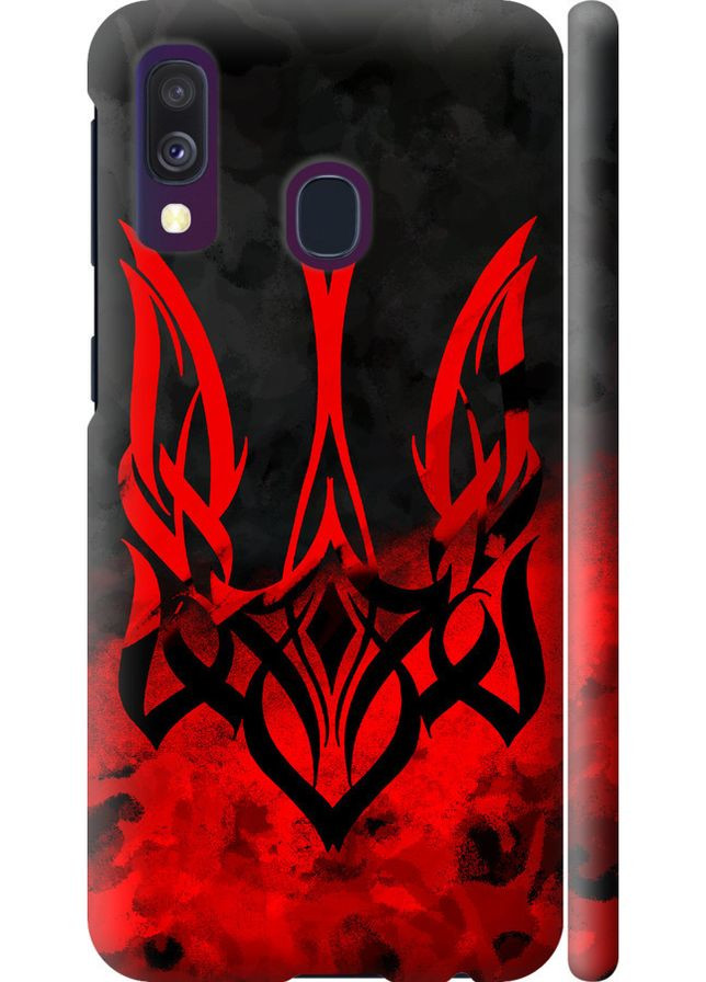 3D пластиковый матовый чехол 'Герб Украины v2' для Endorphone Samsung Galaxy A40 2019 A405F (257952619)