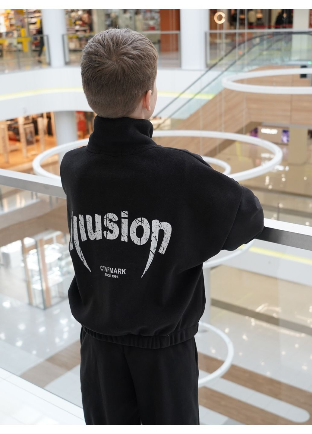 Комбинированный демисезонный костюм черный Cvetkov Дасти