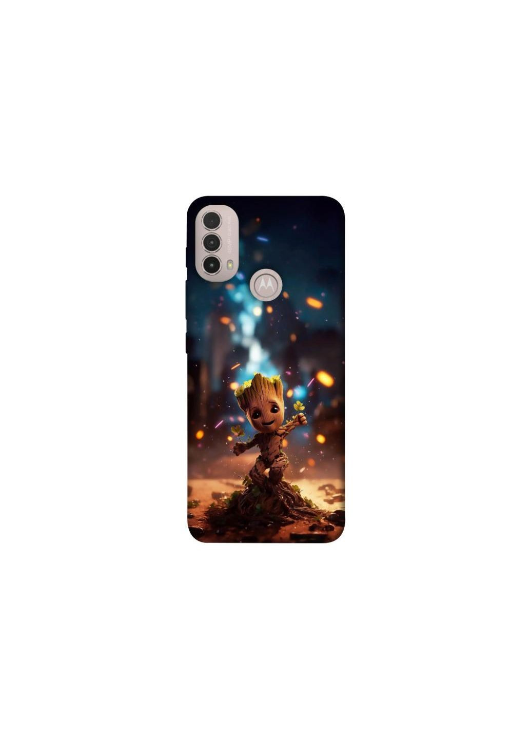 Чехол на Motorola Moto E40 Baby Groot v3 Frontalka (361985350)