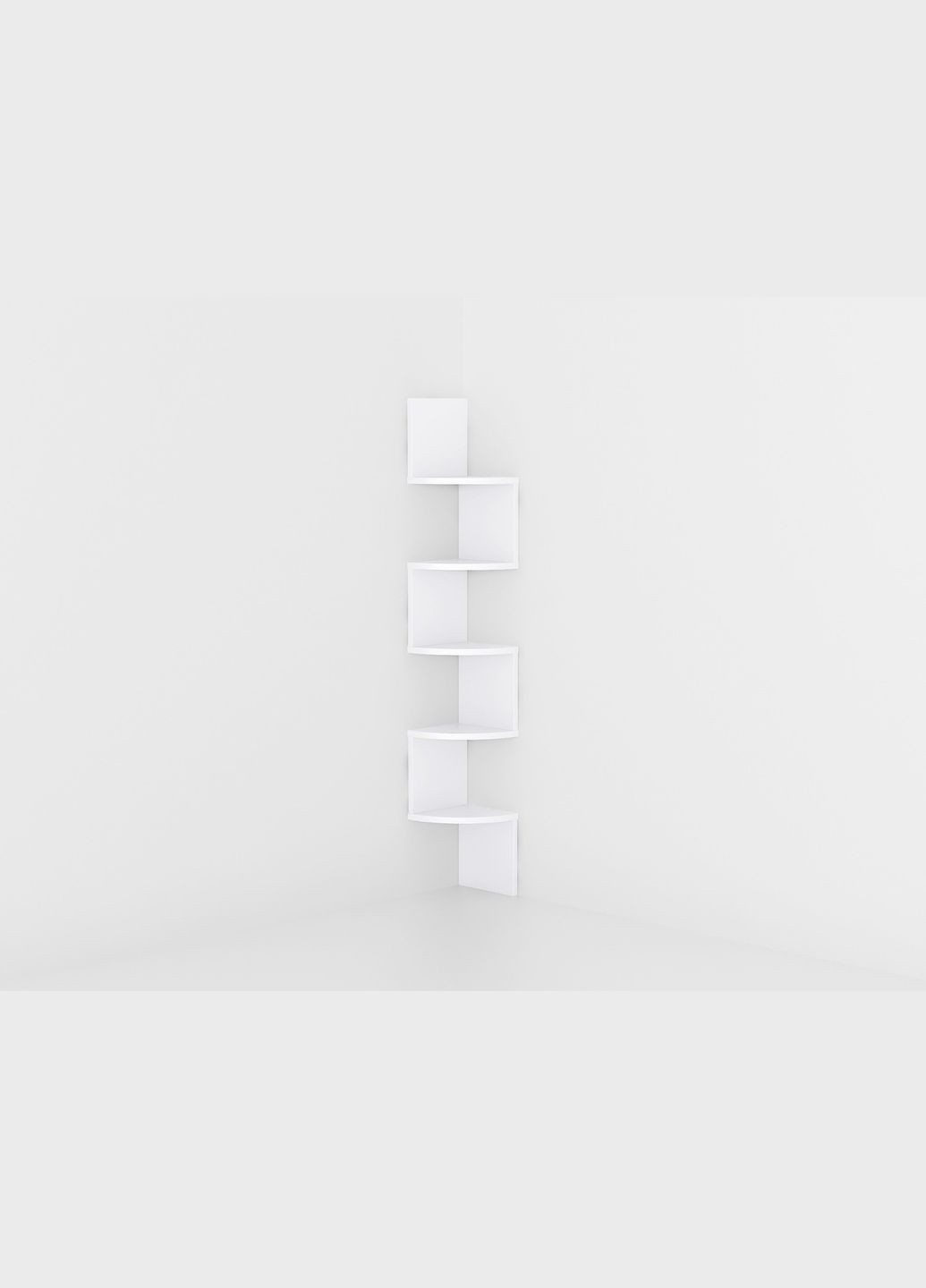 Кутова полиця Lilly Білий 1224x200x200 Forte (313859422)