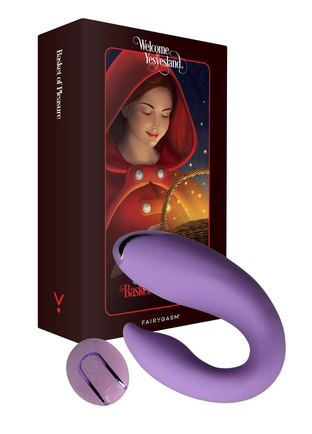 Вибратор для пар PleasureBerry violet, зарядный кейс, пульт ДУ - CherryLove FairyGasm (332209394)