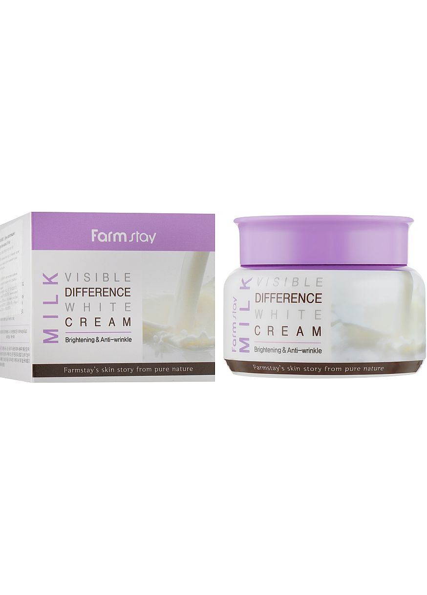 Освітлювальний крем для обличчя з екстрактом молока Visible Difference Milk White Cream 100ml (779772-16121) FarmStay (368649200)