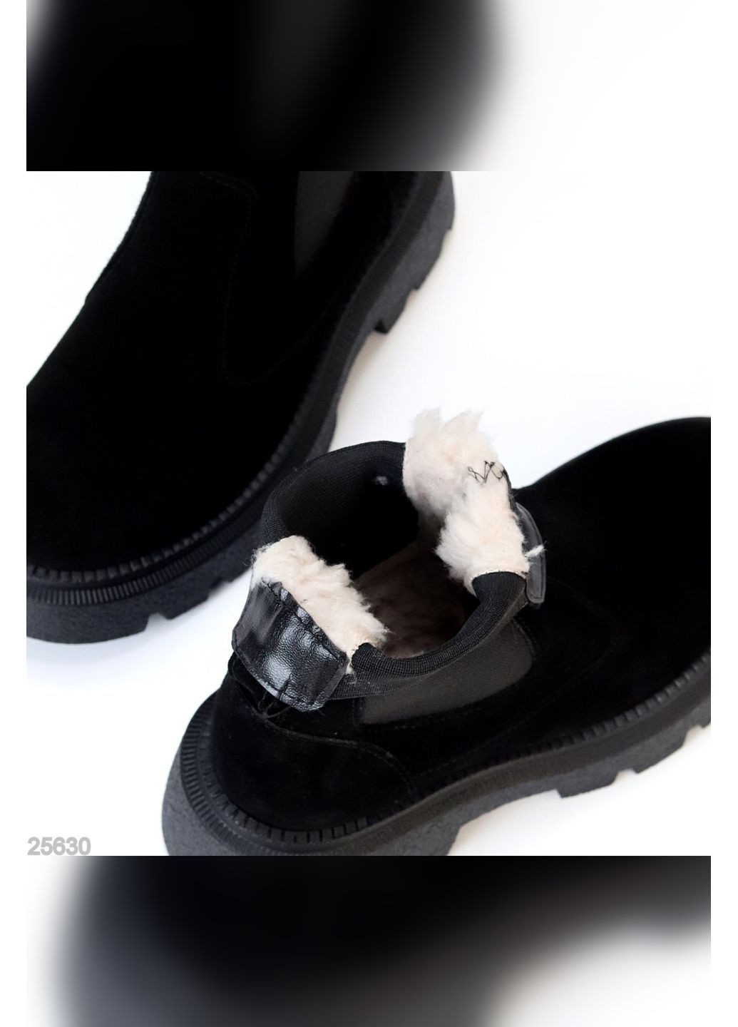 Зимние натуральные зимние ботинки No Brand из натуральной замши