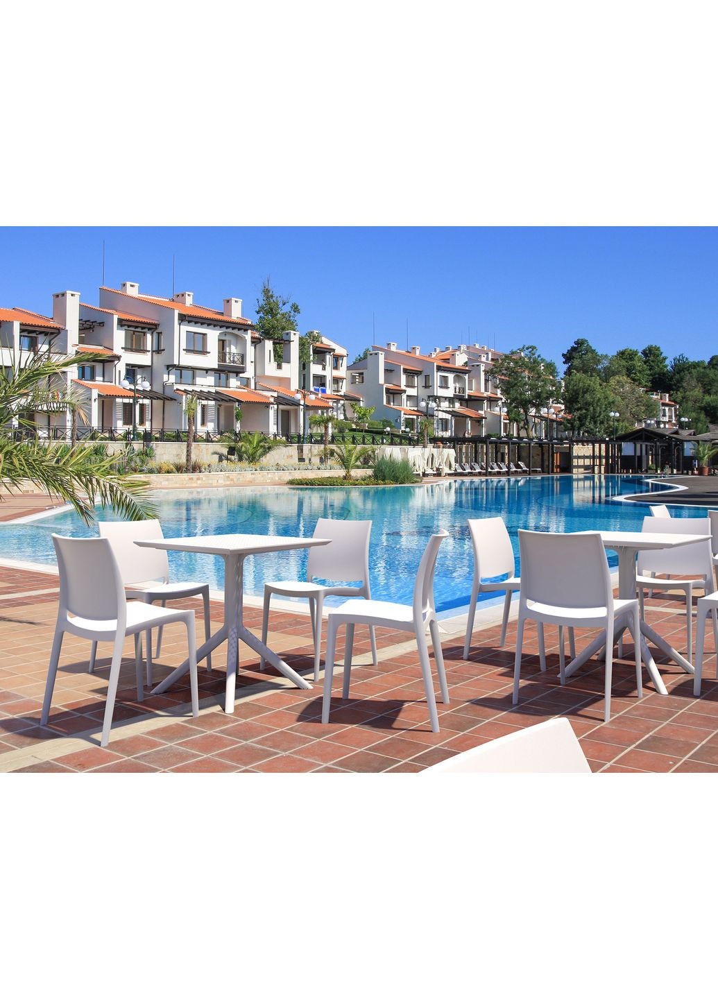 Стіл садовий Sky Table 70 Білий Siesta (372178841)