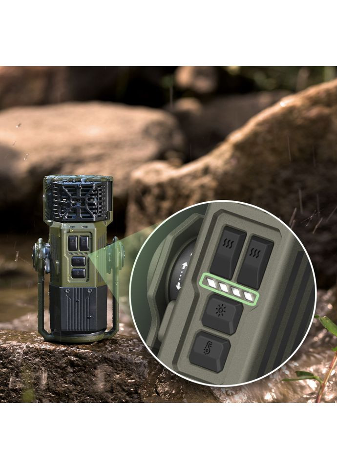 Фумігатор-ліхтар-powerbank кемпінговий Evo Repel, чорний Flextail (369143943)