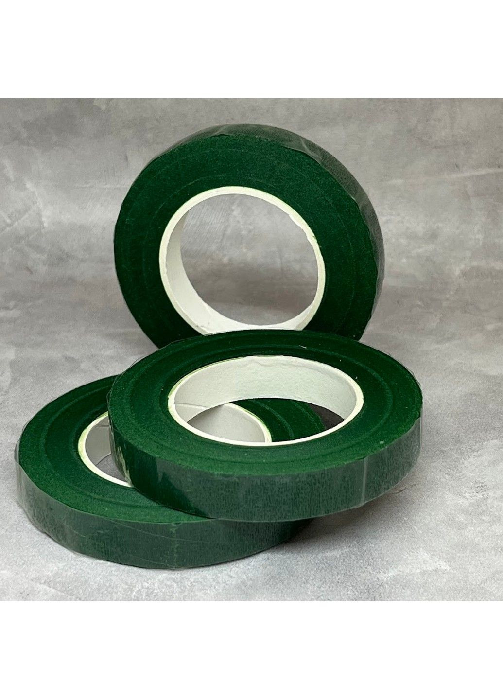 Стрічка флористична (тейп-стрічка), 30 м, колір-зелений, арт 016936, 1 бобіна No Brand (339102087)